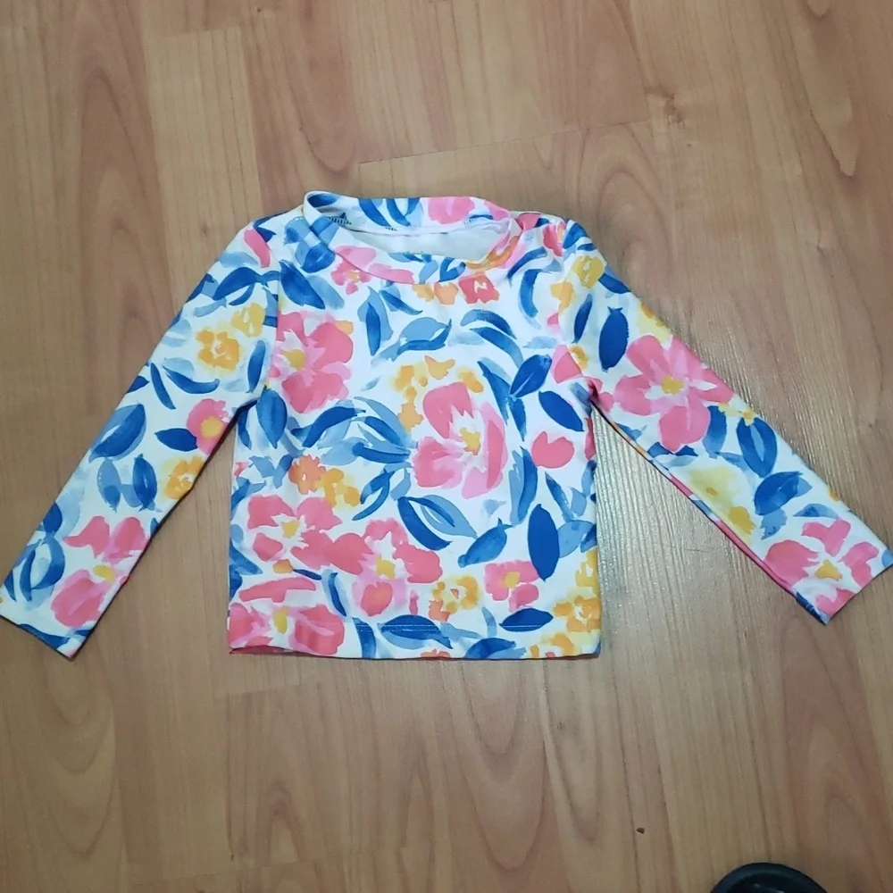 Carter's Rash Guard Swim Top Floral 18 month